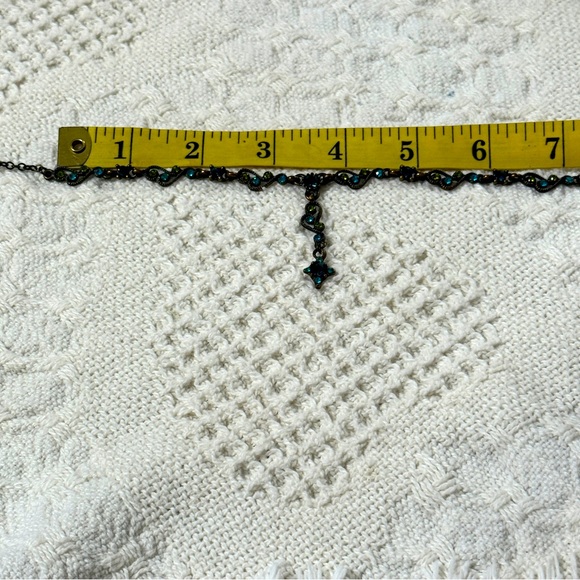 Cookie Lee Blue and Yellow/Green Necklace EUC - Picture 6 of 11